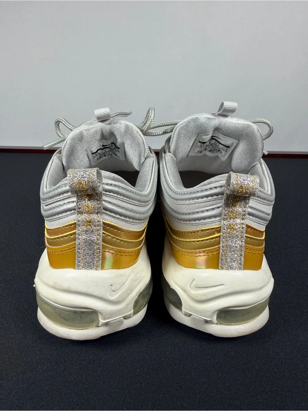 Nike Silver and Gold Women's Athletic Sneakers